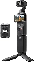 Osmo Pocket 3 Creator Combo, 1'' CMOS, 4K Resolution/120fps Vlog Camera, 3-Axis Stabilization, Face/Object Tracking, Mic Included for Clear Sound, Digital Camera for YouTube